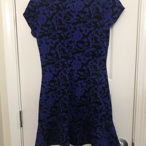 Lily Rose Blue Patterned Dress